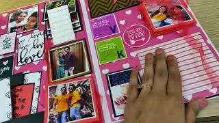 Scrapbook ideas || 4 sided card || handmade card || love card || love Scrapbook