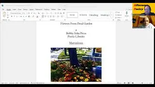Video Poetic Libretto: MARVINLOUIS DORSEY performs FLOWERS FROM DEAD GARDEN