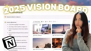 2025 Digital Vision Board in Notion ✨ Goal Setting System