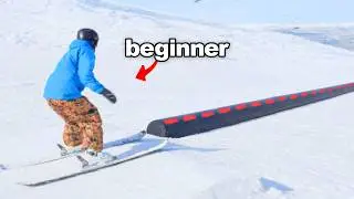 This One Hurt... Learning to Ski Park
