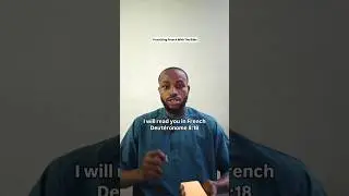 Learn French with the Bible: Deuteronomy 8:18 (A1 Level French + English Breakdown)