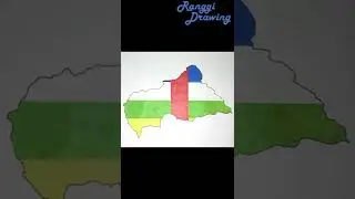 Drawing Map of Central African Republic