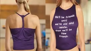 DIY Racerback Workout Tank top from T-shirt | NO SEW