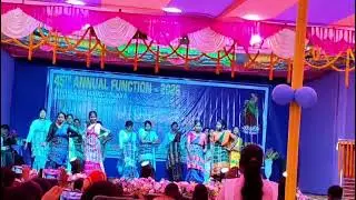 Rairangpur women's college 45th Annual function Santhali mix songs majedaar dance group 👯09/01/2026