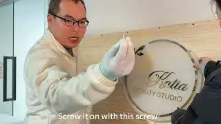 How to install backlit acrylic signs? #ledsign #backlitsign #backlitacrylicsign #neonsign #signage