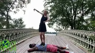 [9] Candid Feet Abs of Steel Challenge | Polish Dancer 26 y.o Soles Girl | Shoe Trample ASMR
