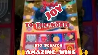 🔥Amazing Wins  On $10 Joy To The World Scratch Cards🔥