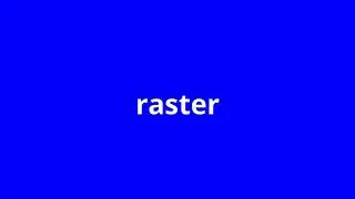 what is the meaning of raster
