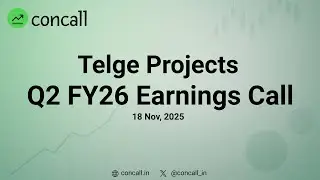 Telge Projects Q2 FY26 Earnings Conference Call | Concall.in