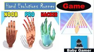 Noob vs Pro vs Hacker Hand Evolution Runner Level 11-20