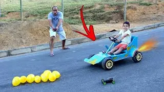 CARRINHO DE MADEIRA GIGANTE vs CARRINHO DE CONTROLE REMOTO
