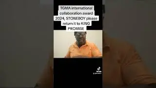 TGMA international collaboration award 2024, STONEBOY please return it to KING PROMISE....