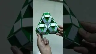 How To Make Toy Triangle With 48 Pieces Rubix Stick Model 6