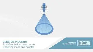 Functional video of an axial-flow hollow cone nozzle