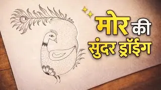 Peacock Pencil Drawing Step by Step | मोर की ड्रॉइंग | Handmade Peacock Pencil Sketch |