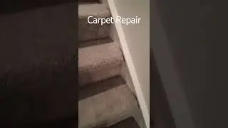 Carpet Repair, quick fix on stair in house for sale by BEB Flooring & Cleaning in Raleigh, NC