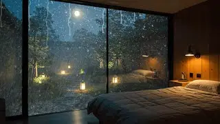 4K | Soft Night Rain on Glass &ndash; Deep Sleep & Mind Reset