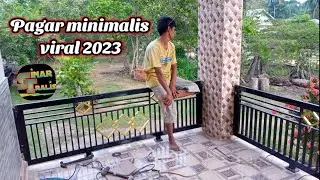 Pagar besi teras rumah minimalis