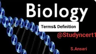 Class 4= Termology & definition in biology branches 📚🥰📚#youtubevedio #education
