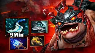 9 минут Blink Dagger Pudge🔥25 убийств Brutal Farm Hero + Rampage🔥