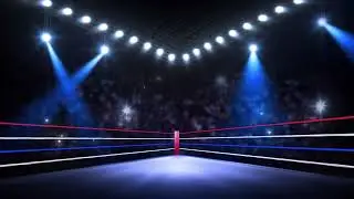 Boxing Ring, WWF, Fighting stage animation background backdrop loop