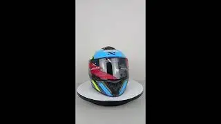 Capacete Fechado Norisk Carbon R Team Amarelo Azul