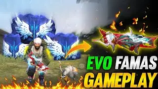 EVO FAMAS GAMEPLAY AND FULL DAMAGE REVIEW | NEW EVO FAMAS SKIN GAMEPLAY | FREE FIRE NEW EVENT