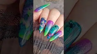 Let's Create Triple Ombre Witchy Set #nails #dipnails #nailinspo #witchy #halloween #dippowdernails
