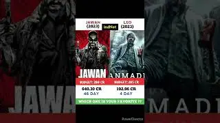 Jawan Vs Leo Movie Comparison || Box Office Collection #shorts #jawan #leo