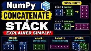Real Life Use of NumPy Stack Functions 🔥 | stack vs vstack vs hstack vs dstack Explained in Hindi