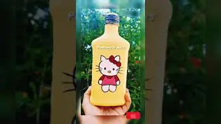 #shorts|Hello kitty bottle art|Bottle painting|DIY|