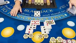 HUGE $250,000 BLACKJACK BETS, SPLITS & DOUBLES, BLACKJACKS & MORE IN $1,000,000 SESSION!