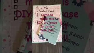 DIY dry erase board to do list #beginnerfriendly #planner #newyear