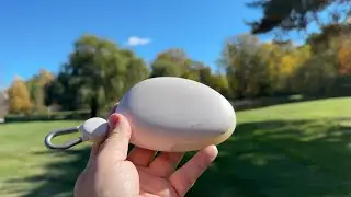 Внешний аккумулятор TORRAS Pebble, быстрая зарядка 35 Вт, встроенный 27-дюймовый выдвижной кабель...