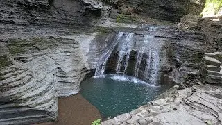 Hiking Buttermilk Falls Gorge Trail - Solo 1st person POV