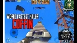 SOLO VS SQUAD FASTEST KILL  PUBG COFFIN WORLD RECORD720p
