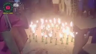 Flambeau parade at Cultural acts/performances of our Carriacou  Maroon festival .Village of Sixroads