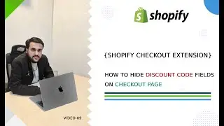 How to Hide Discount Code Field on Shopify Checkout | Shopify App Development #9