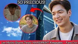SO PRECIOUS!  Lee Minho Shares Twins&rsquo; HANDPRINT Keepsakes &mdash; Fans Cry! 