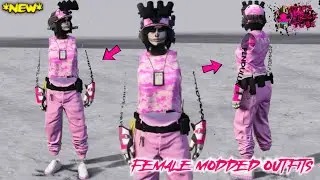 GTA 5 ONLINE HOW TO GET RACING LOGOS FEMALE MODDED OUTFITS!
