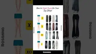 Best Pants for Every Leg Shape | O, X, XO & I Body Type Styling Guide#FashionGuide #LegShapeStyling