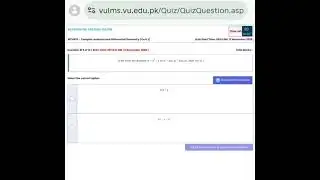 MTH632 - Complex Analysis and Differential Geometry (Quiz 2) 💯 Percent Paid Whatsapp 03426692724