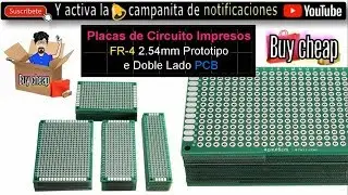 Placas de Circuito Impresos FR 4 2 54mm Prototipo de Doble Lado PCB