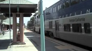 Amtrak 579 Flies through Carlsbad Village