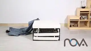 Folding Ottoman Sleeper Guest Bed