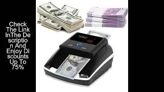 Bisofice Portable Mini Money Counter Counterfeit Bill Detector Automatic Money Detection By UV MG IR