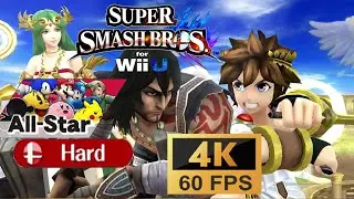 Super Smash Bros. Wii U All Star Mode on Hard with Pit [4K 60FS]