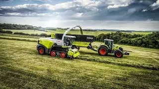 Claas Jaguar 960 & Class Axion 850/870 #tractor #claaslexion #viral #grow #youtube #famers
