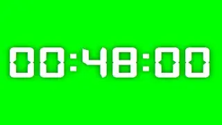 48 Minute Timer ⏱ Green Screen Countdown | Study &bull; Workout &bull; Focus | ULTRA TIMER