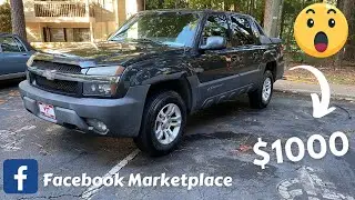 Cheapest Chevy Avalanche on Facebook Marketplace! SWEET DEAL!! $1000